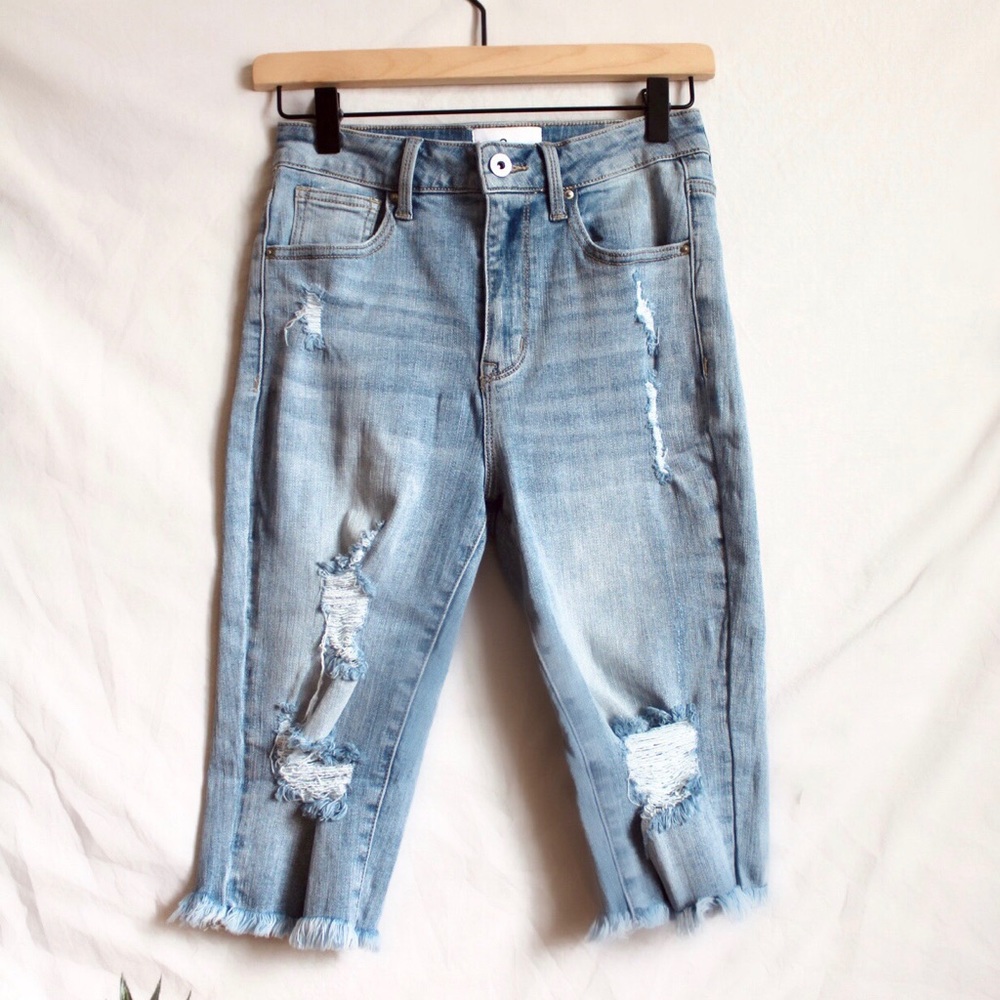 High Rise Bermuda Shorts